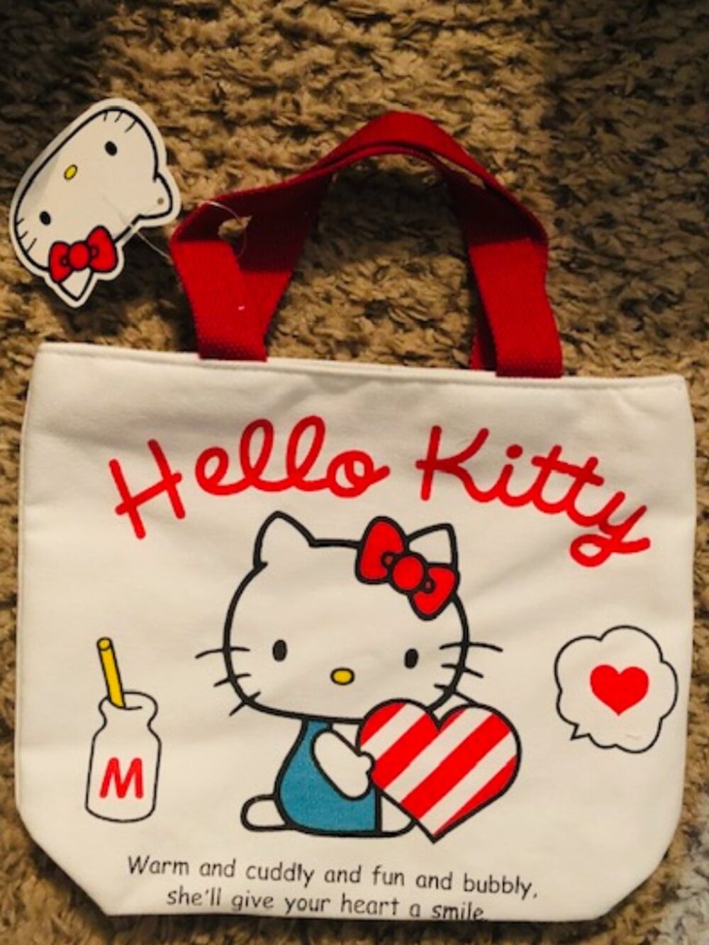 Hello Kitty canvas tote bag